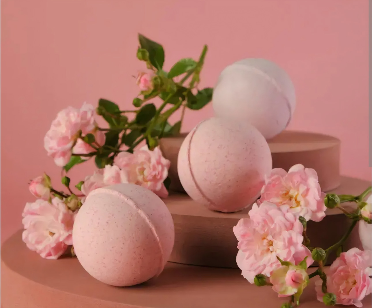 BOMBE BAIN ROSE